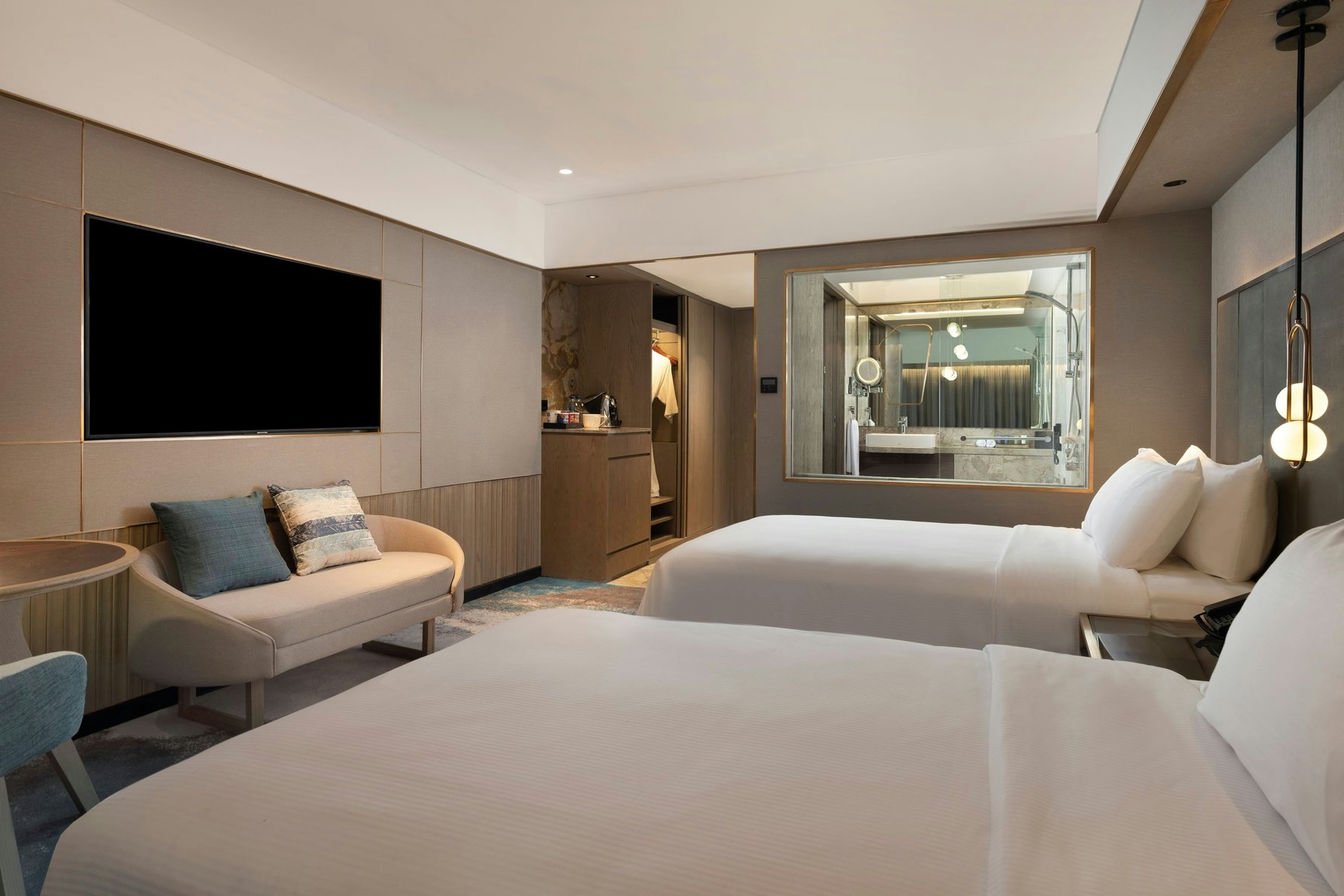 Sari Pacific Jakarta, Autograph Collection Room Type - Grand Deluxe, Guest room, 2 Twin