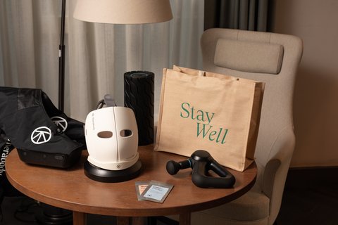 Stay well and borrow wellbeing essentials for your in-room retreat