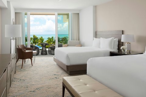 Double/Double Queen Guest Room - partial ocean vie