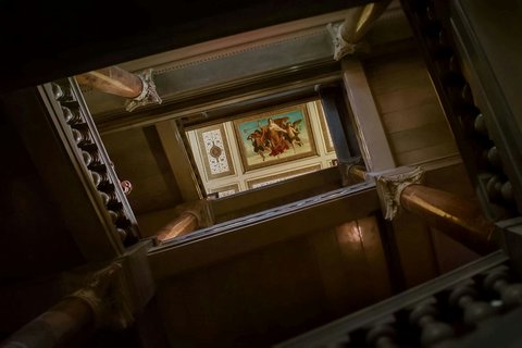 Elegant hotel lobby light