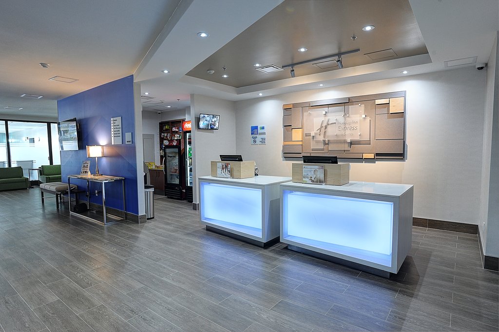 Our stylish hotel lobby welcomes you.