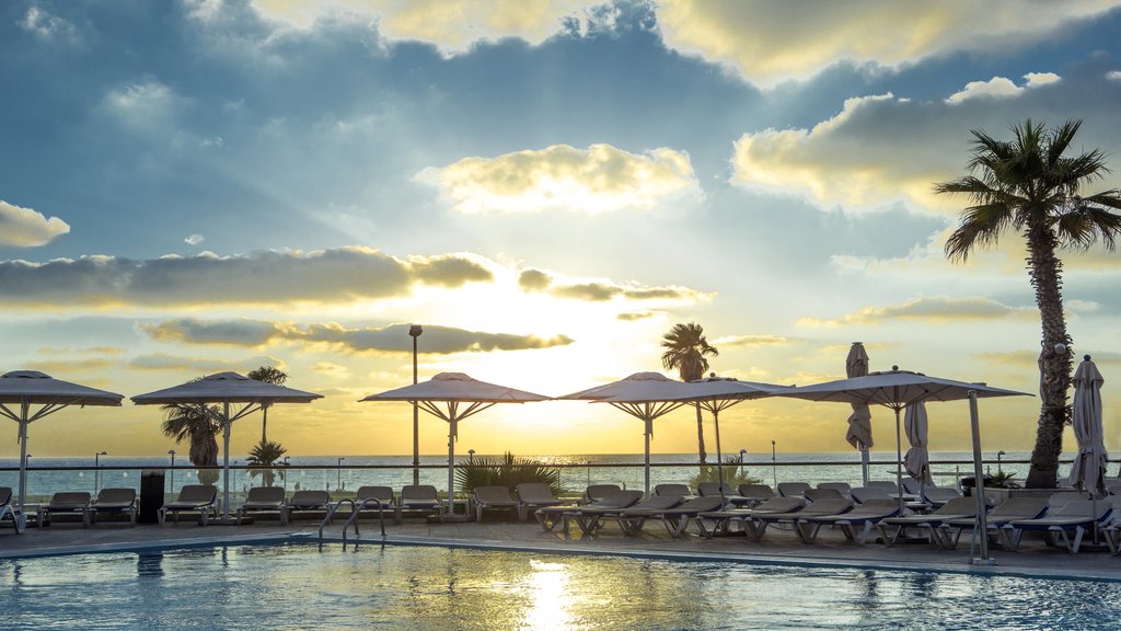 Mediterranean Sunsets at the Pool Bar