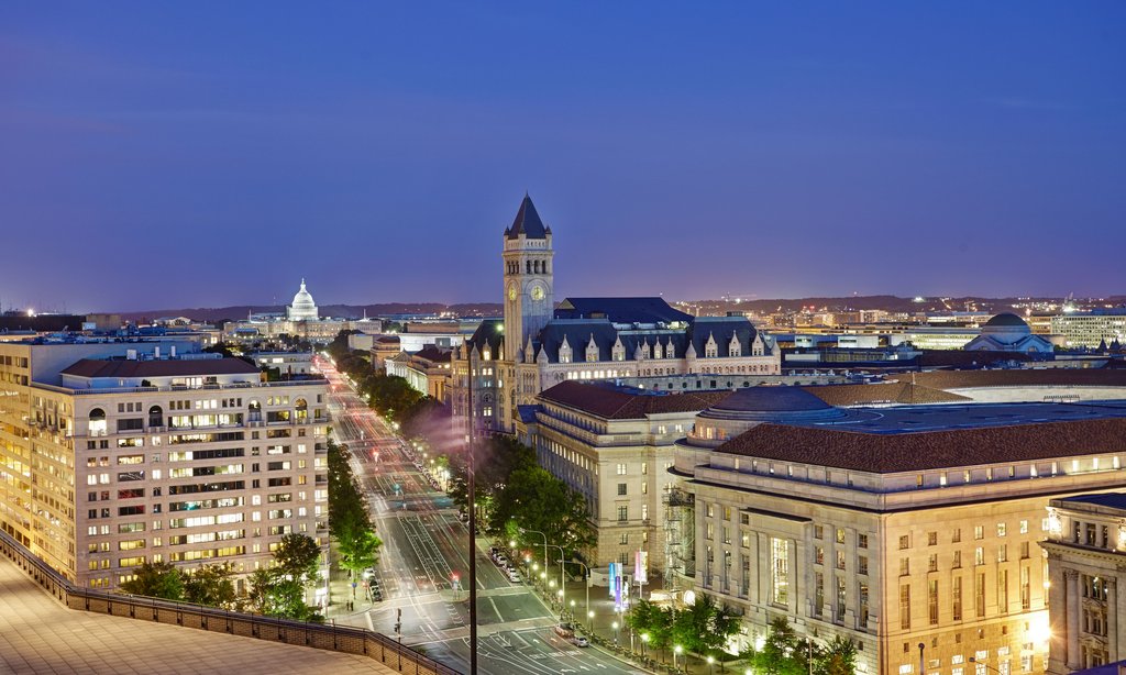 The U.S. Capitol Building seen from The Willard.