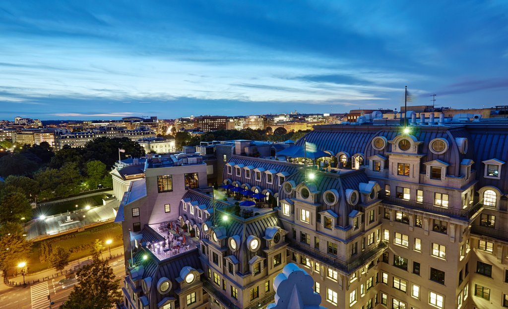 The Willard offers picturesque views of the city.
