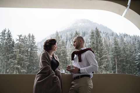 Wald-und Bergblick vom Balkon