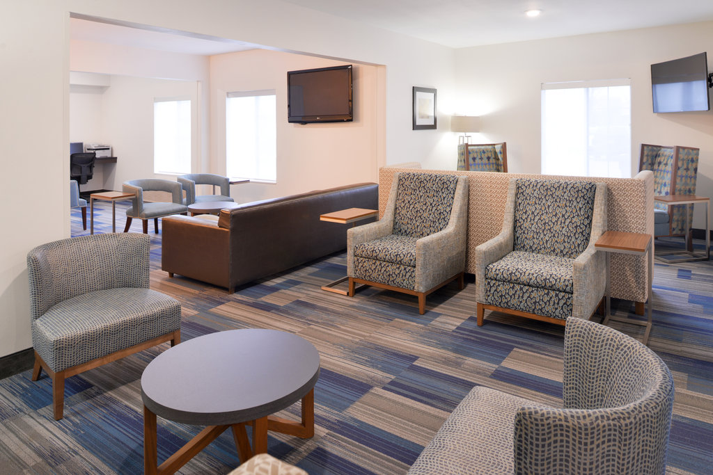 Welcome to our hotel lobby with free Wi-Fi.