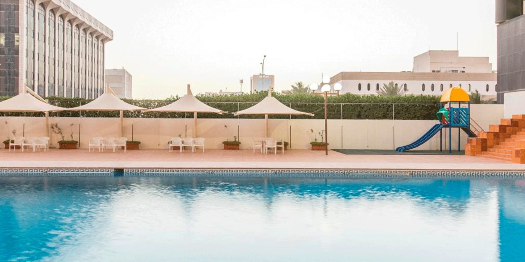 Large outdoor swimming pool