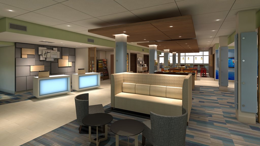 Our spacious lobby with space for you to sit and relax