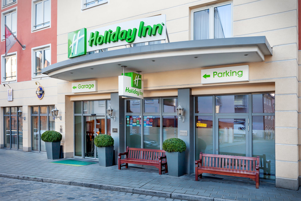 The centrally located hotel, offering useful basement parking.