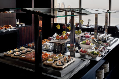 InterContinental Club Lounge Dining overlooking Dubai Creek