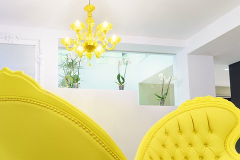 Yellow Chairs And Orchards At The Recption