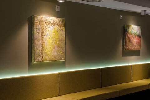 Art work On Wall Of Restaurant
