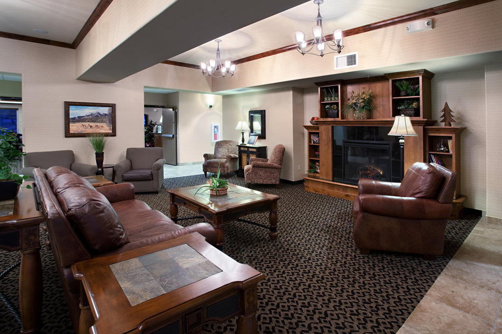 Bask in great conversation next to our fireplace!