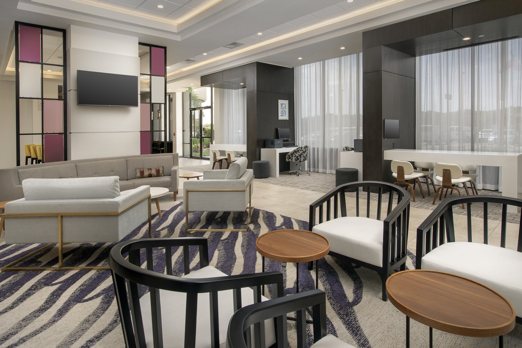 Relax with your family and friends in our warm and inviting lobby.