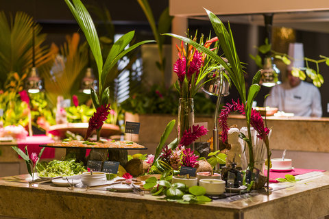 Indulge in our delicious buffet at the Reef Restaurant