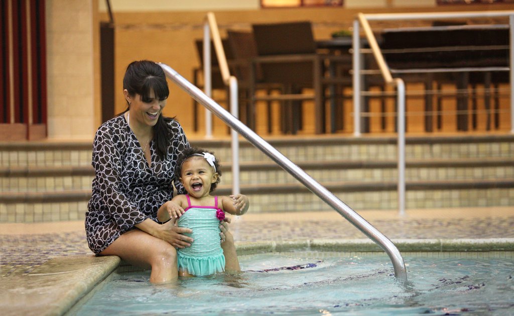 Have a dip in our indoor heated swimming pool.
