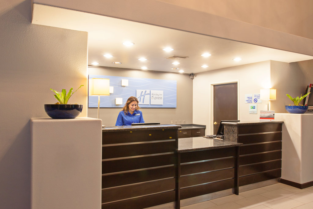 The sleek, welcoming Front Desk