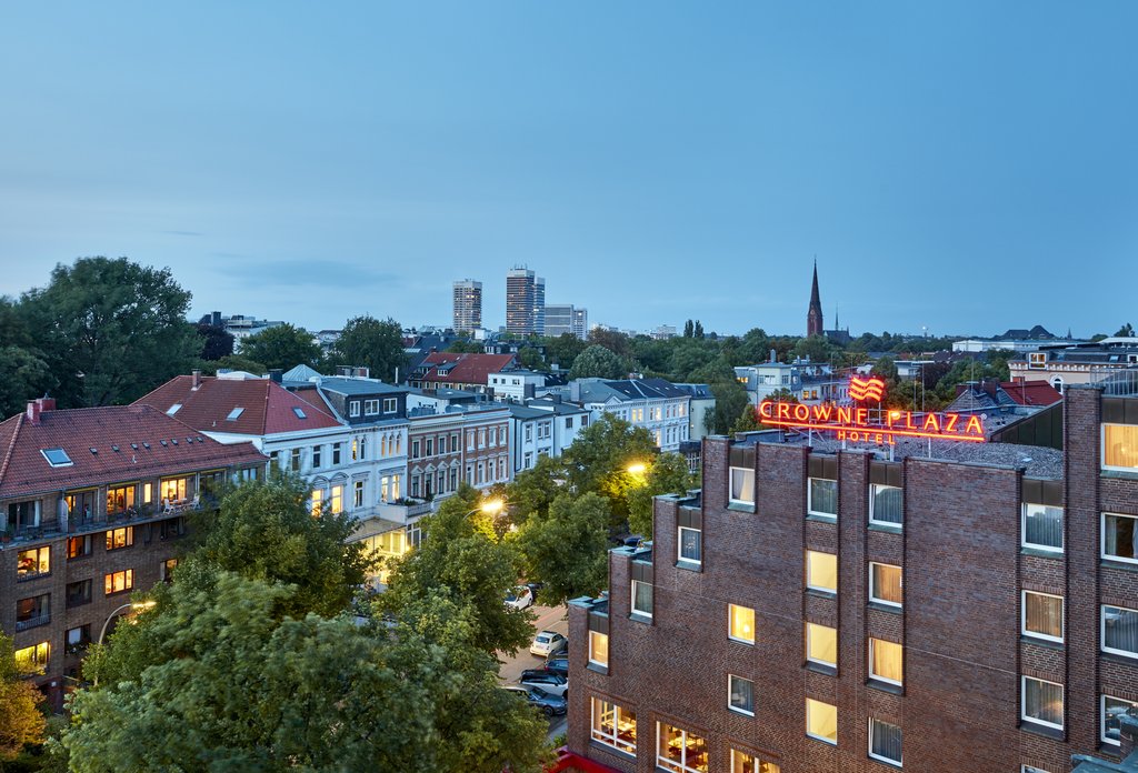 The hotel's locale, just a 15-minute walk to central Hamburg.