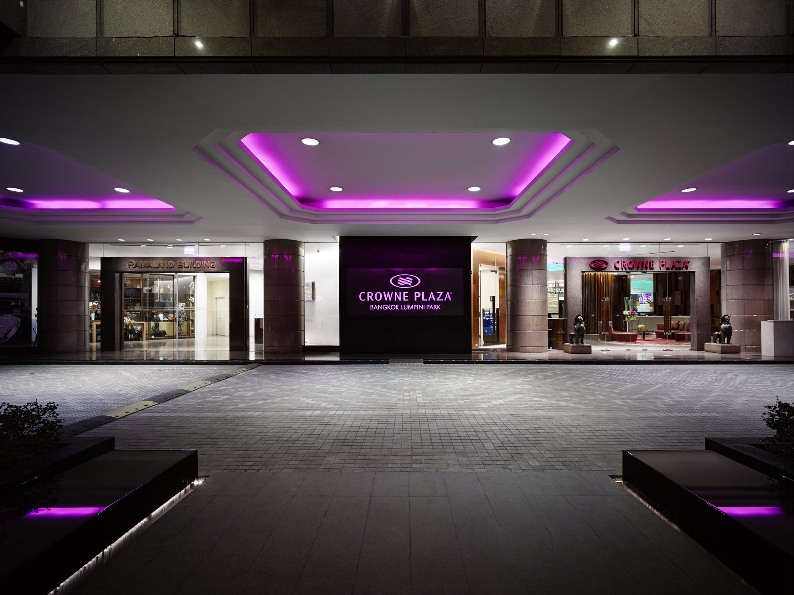 Hotel Entrance with Impressive Design