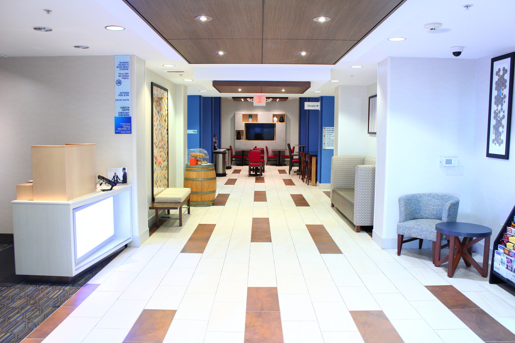 Welcome to our renovated lobby