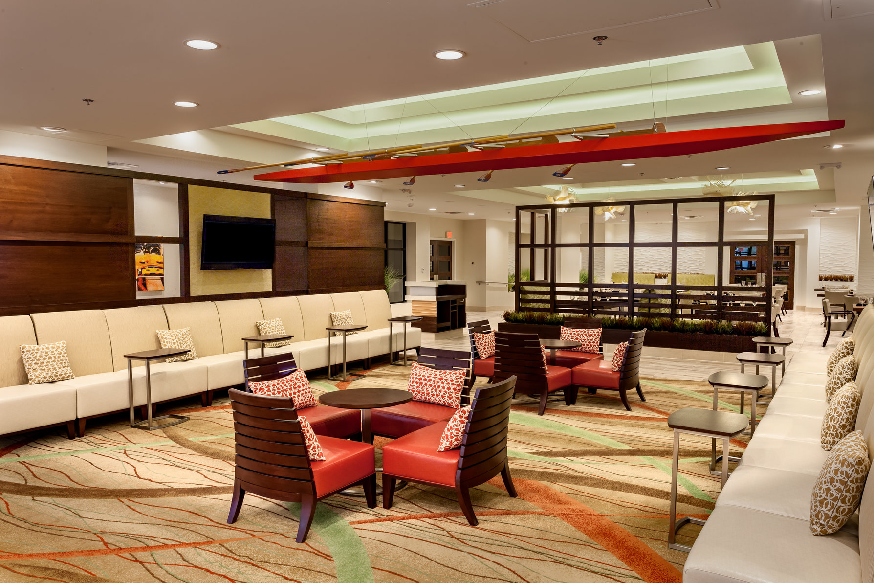 Relax in our spacious and functional lobby lounge