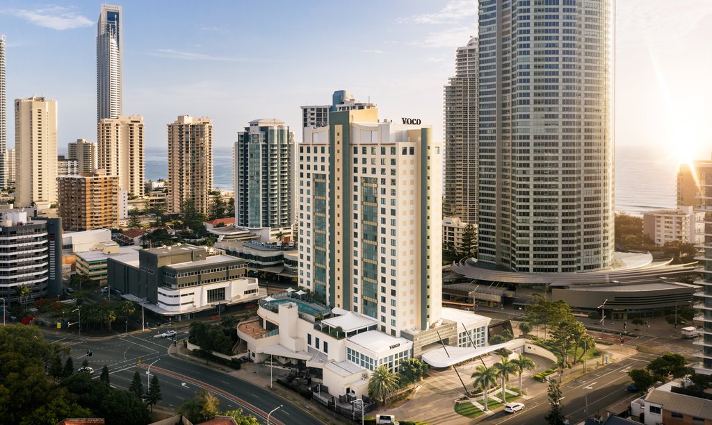voco Gold Coast, an IHG Hotel - Aerial view of voco Gold Coast and the Pacific Ocean