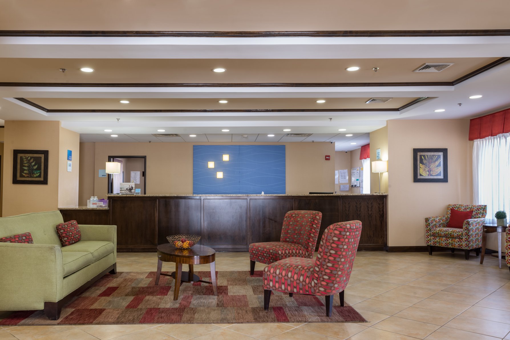 Hotel Lobby and Guest Service Desk