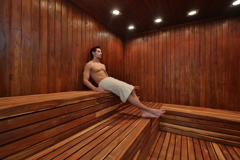 Sauna Located in the SPA