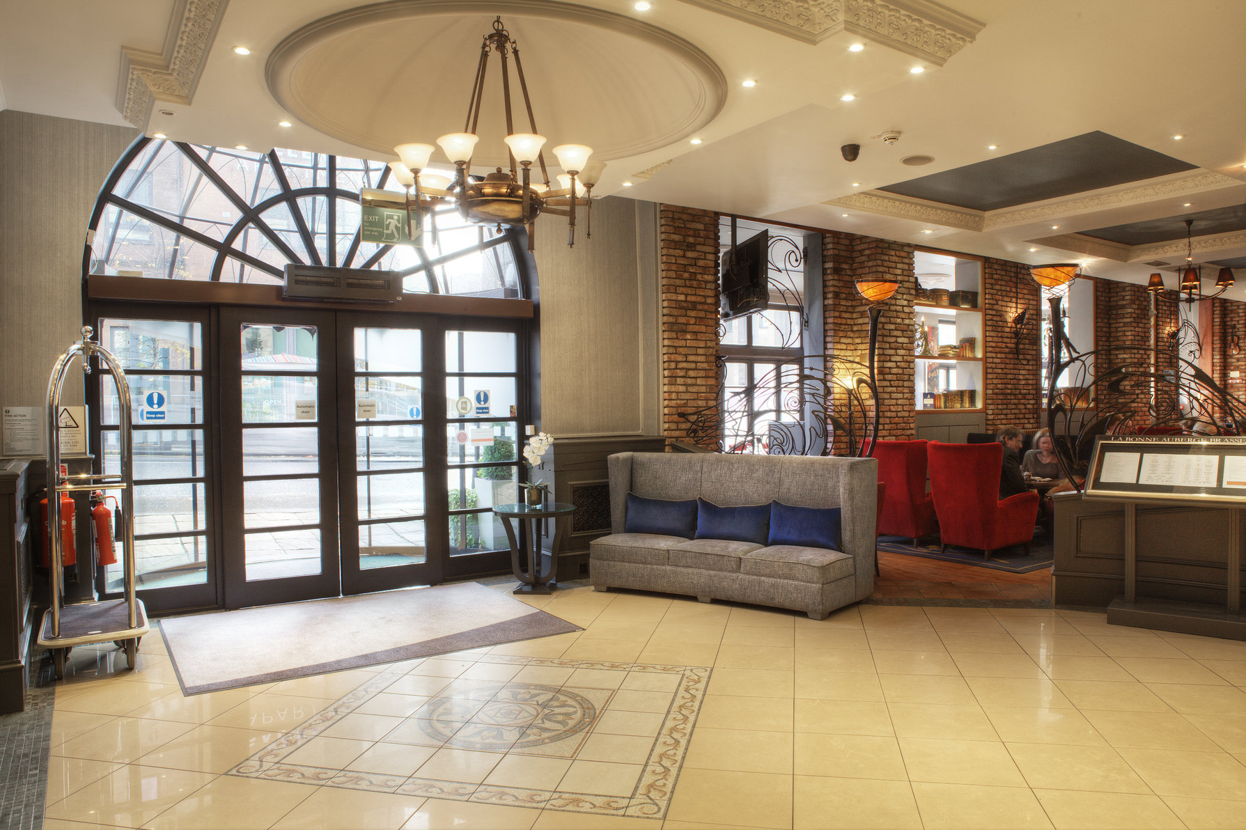 Our Glasgow city hotel is directly across from the bus station.