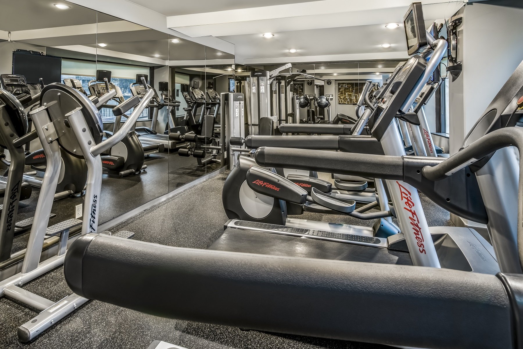 Work up a sweat in the Fitness Center.