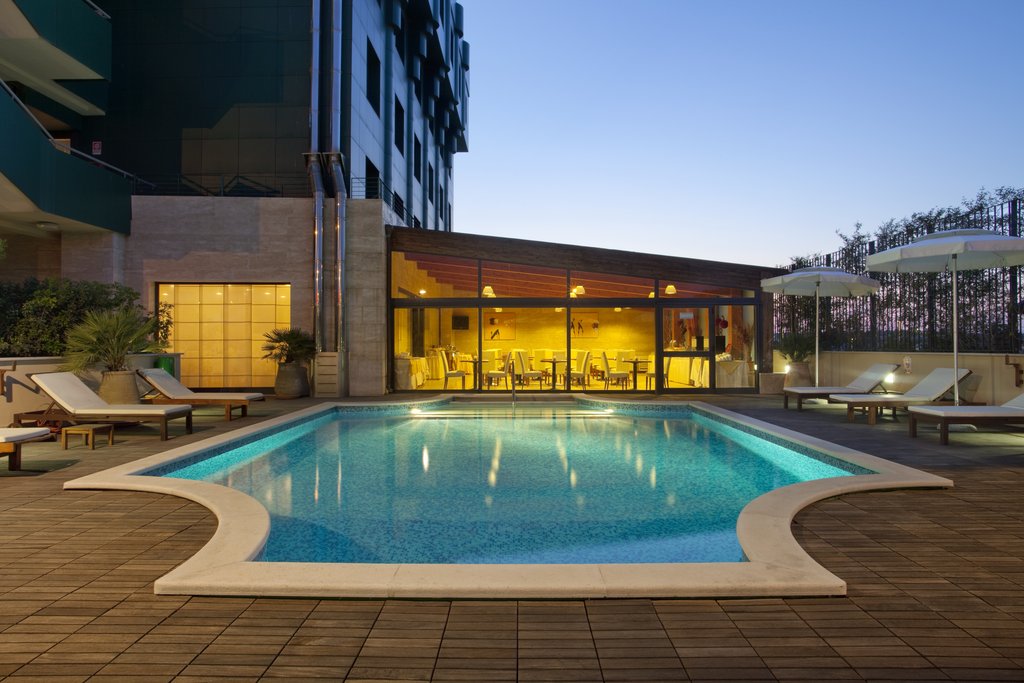 Swimming Pool by night