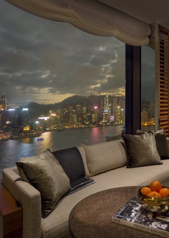 Rosewood Hong Kong South East Corner Suite Living Room