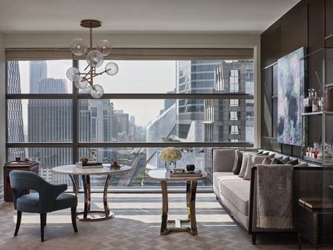 Rosewood Bangkok Manor Suite King Living Room