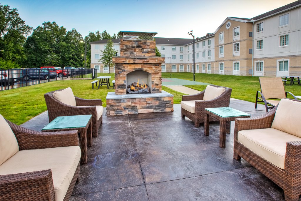 Enjoy a beer or glass of wine by the fireplace