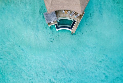 Overwater Pool Villa - Aerial View