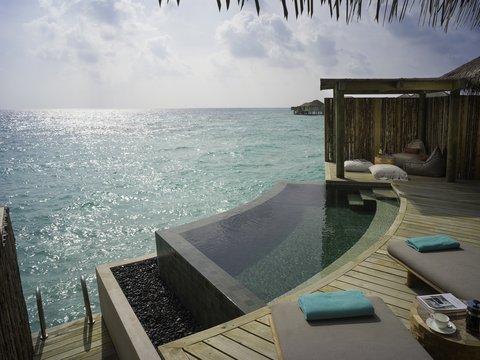 Overwater Pool Villa - Outdoor Pool Deck