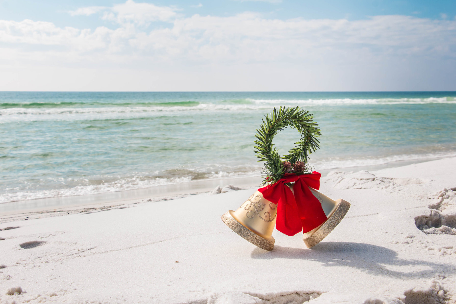 Christmas season on beautiful Pensacola Beach