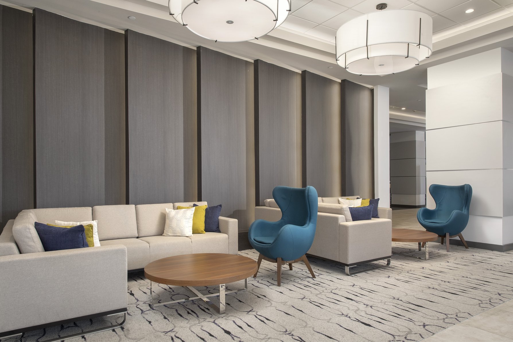 Welcome to our hotel lobby with free Wi-Fi.