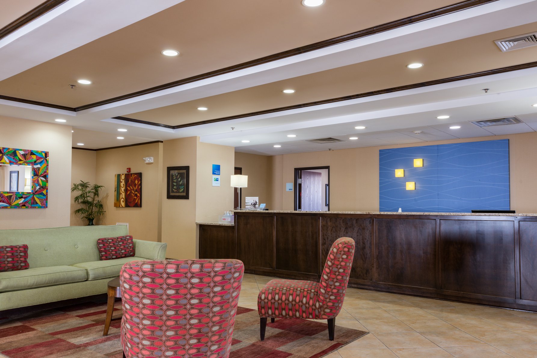 Hotel Lobby and Guest Service Desk