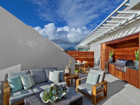 Ocean Penthouse At Trump Waikiki Rooftop Lanai