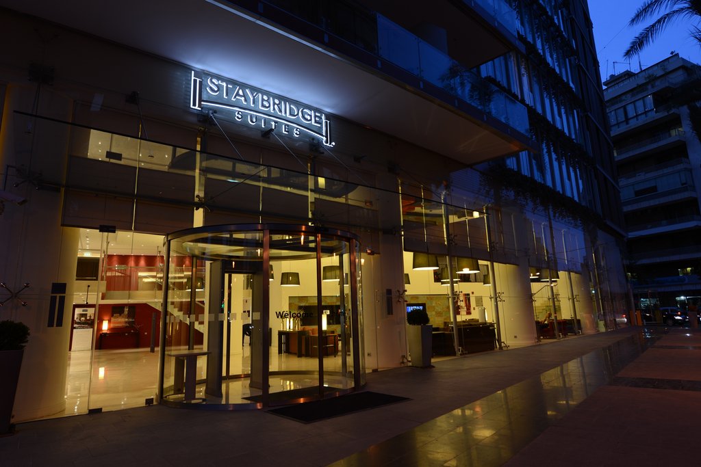 Hotel entrance . 