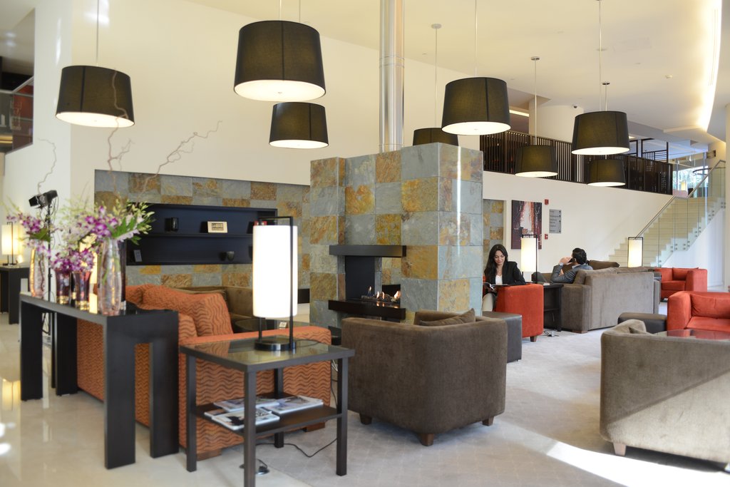Hotel lobby area . 