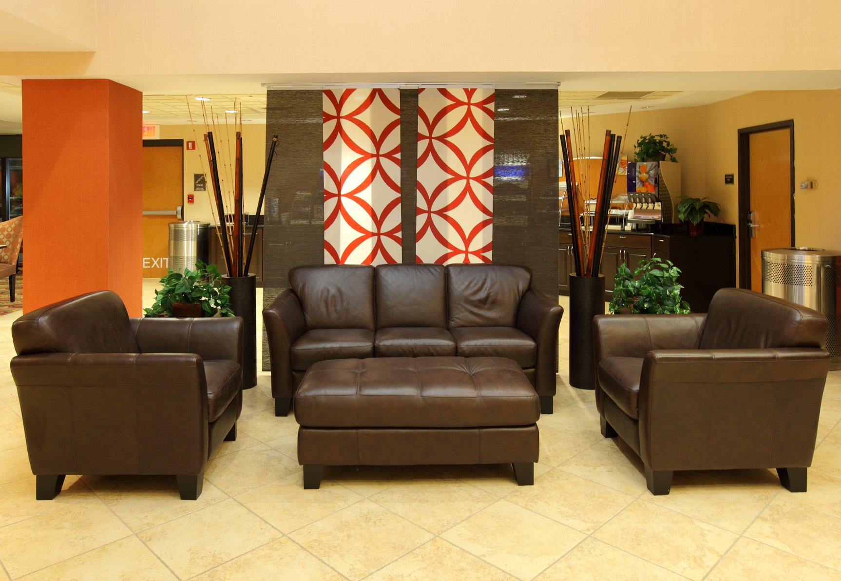 Hotel Atrium Seating Area