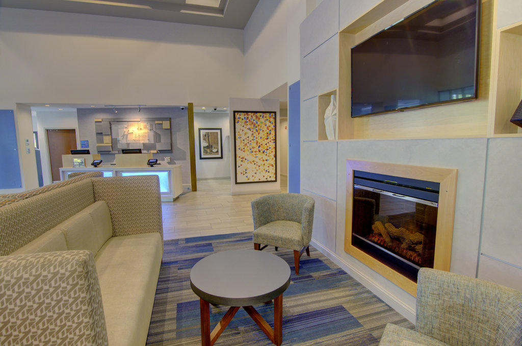Enjoy a show by the fire at entertainment area