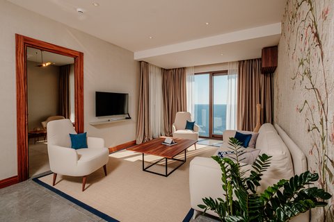 Living room in Deluxe Suite