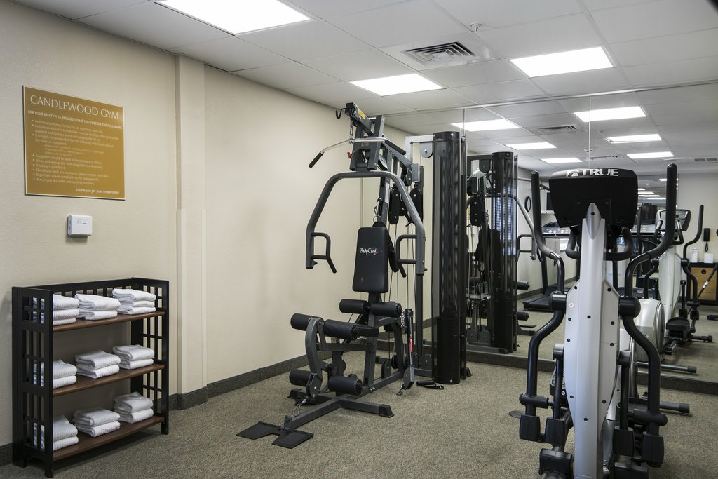 Enjoy our 24/7 full-service Fitness Center.