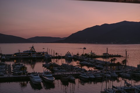 Romance of blue hour views from our hotel rooms