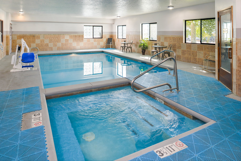 Take a dip! Our indoor swimming pool is open for your enjoyment.