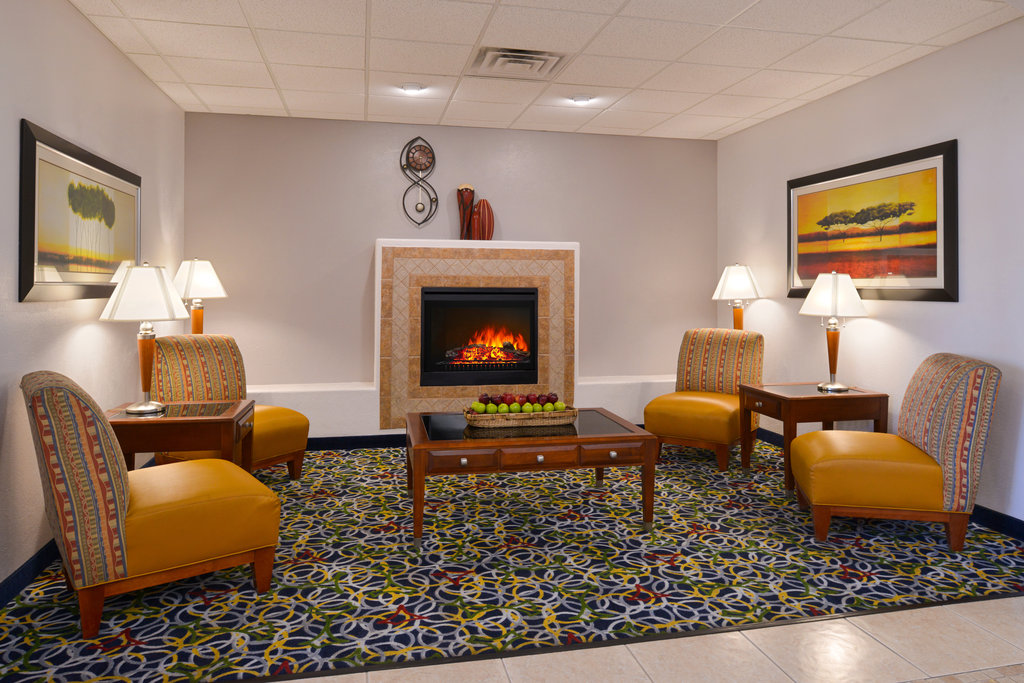 Relax in our spacious lobby with ample seating.