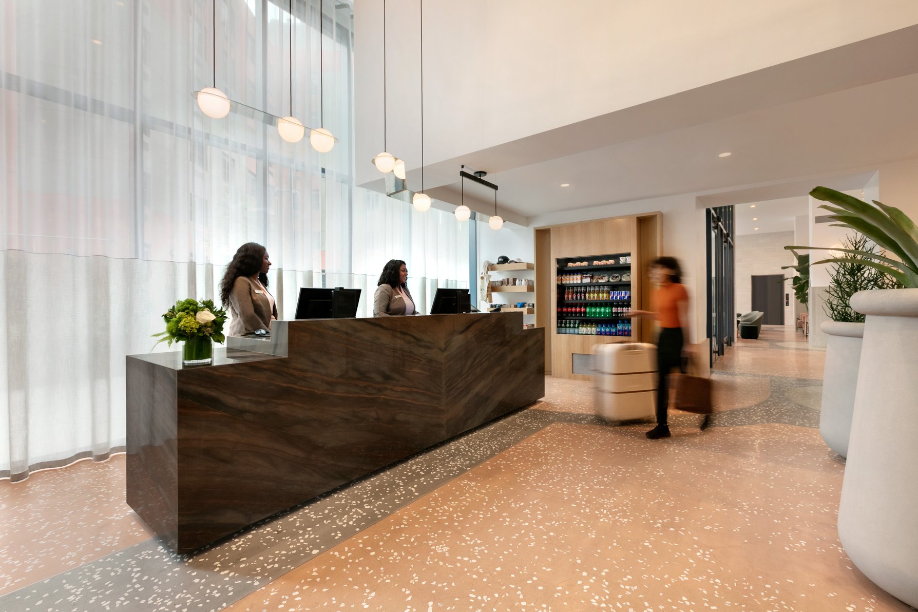 The Front Desk where expert and friendly staff are ready to help.